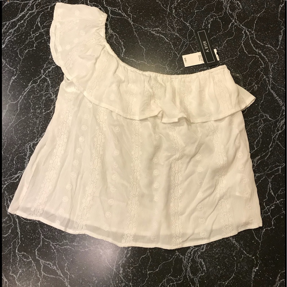 NWT Small Off-Shoulder White A. Beyer Blouse
